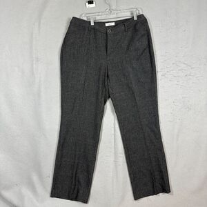 CJ Banks Womens Gray Dress Pants Size 16W  Elastic Waistband